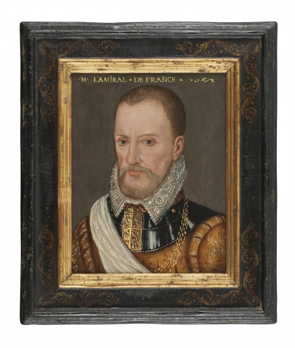 Portrait de Gaspard II de Coligny – Ecole de François Clouet XVIe siècle