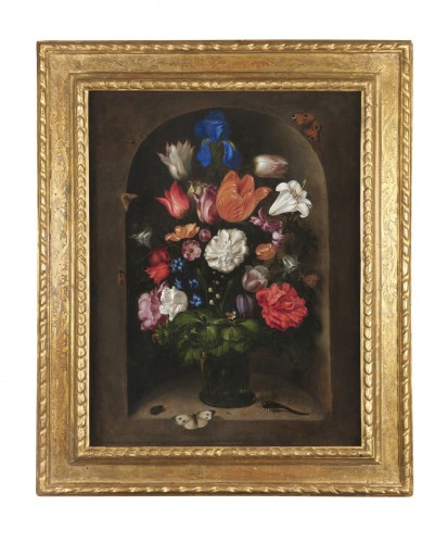 Nature morte aux fleurs et aux insectes - Attribué à Jacques de Gheyn II (1565 -1629)