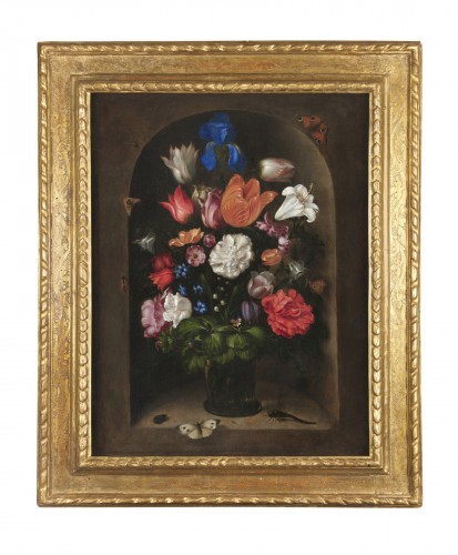 Nature morte aux fleurs et aux insectes - Attribué à Jacques de Gheyn II (1565 -1629)