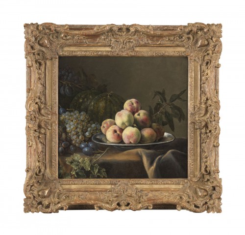 Still life with peaches - 18th century French school