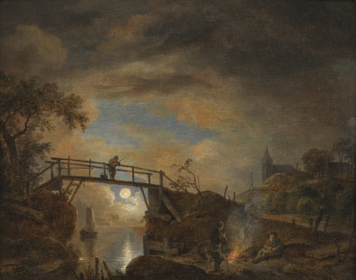 Clair de lune – Aert van der Neer (1603/04 – 1677) - Tableaux et dessins Style 