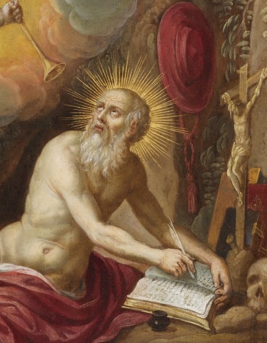 Paintings & Drawings  - The vision of Saint Jerome - Frans Francken II (1581 - 1642)