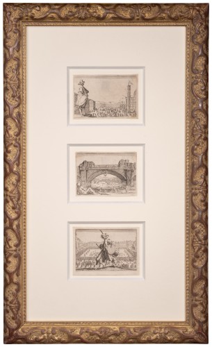 Les Caprices (trois estampes) – Jacques Callot, Nancy 1621 - Gravures et livres anciens Style 