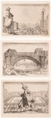 Les Caprices (trois estampes) – Jacques Callot, Nancy 1621