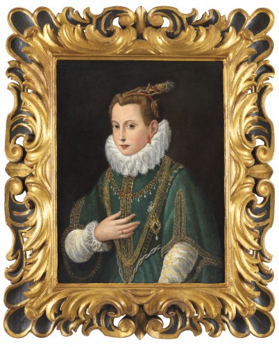 Portrait of a lady with a &quot;fraise&quot; - entourage of Sofonisba Anguissola (1535 - 1625)