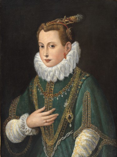 Portrait of a lady with a &quot;fraise&quot; - entourage of Sofonisba Anguissola (1535 - 1625) - Paintings & Drawings Style 