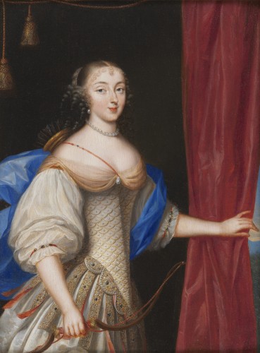 Presumed portrait of Ninon de Lenclos -Attributed to Louis Ferdinand Elle le Père c. 1640 - Paintings & Drawings Style 