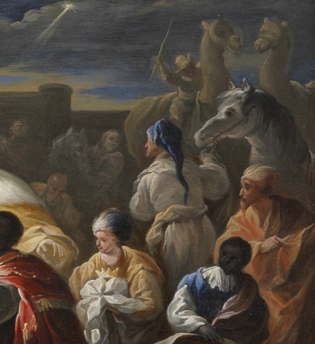 XVIIIe siècle - Adoration des Mages. Ecole française du XVIIIe siècle