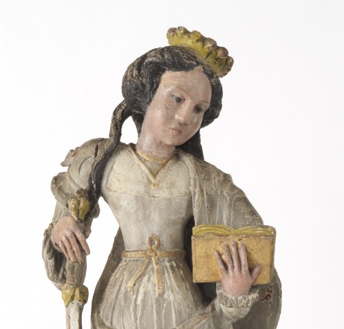 Sculpture  - Saint Catherine of Alexandria, France mid-16th century