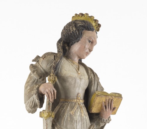 Sainte Catherine d’Alexandrie, France milieu du XVIe siècle - Galerie Thierry Matranga