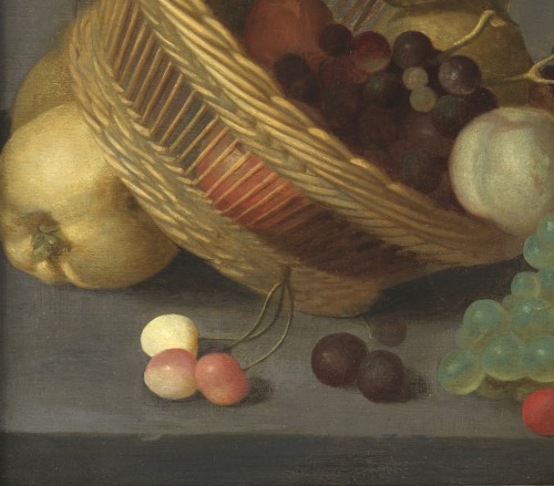 Paintings & Drawings  - Still life with overturned basket - 17th century Dutch school