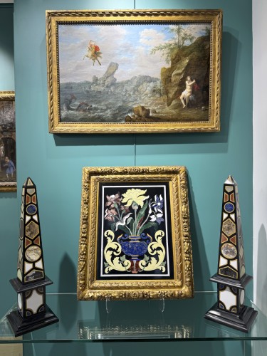 Tableau en marqueterie de pierres dures - Galerie Thierry Matranga
