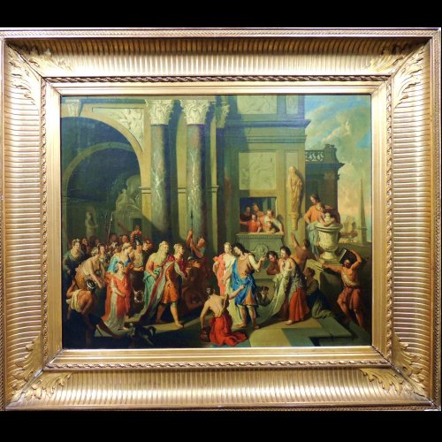 Gerard Hoet - The court of Troy - XVIIth century - Paintings & Drawings Style 