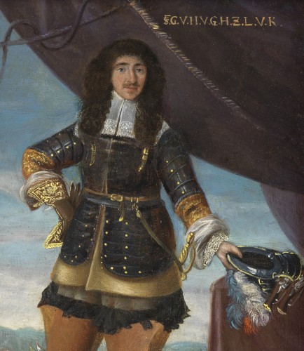 Tableaux et dessins Tableaux XVIIe siècle - Commandant militaire devant le champ de bataille, David Teniers le Jeune (atelier de)