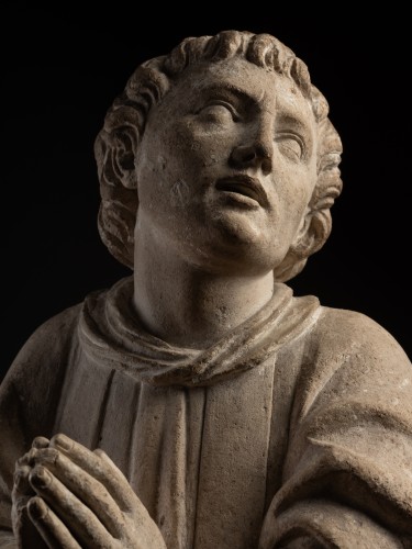 Saint homme en prière – France XVe siècle - Galerie Thierry Matranga