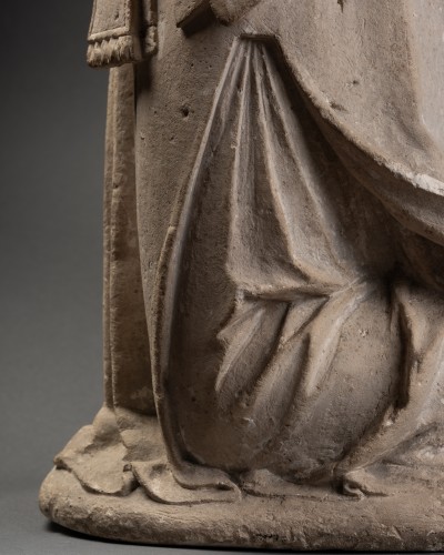 Antiquités - Saint homme en prière – France XVe siècle