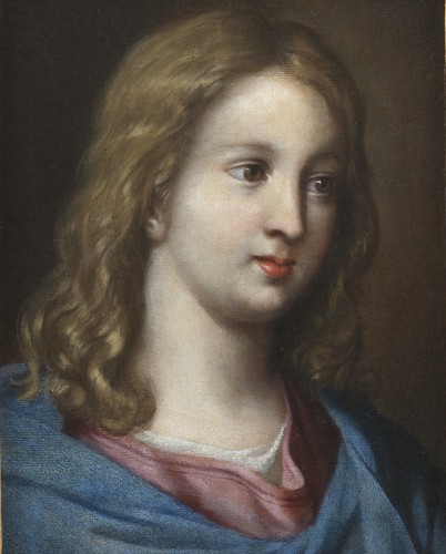 Visage du Christ enfant – Ecole française du XVIIe siècle - Tableaux et dessins Style 