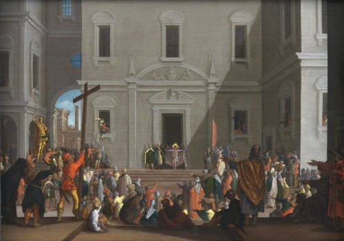 Ecce Homo – Ecole flamande du XVIIe siècle - Tableaux et dessins Style 