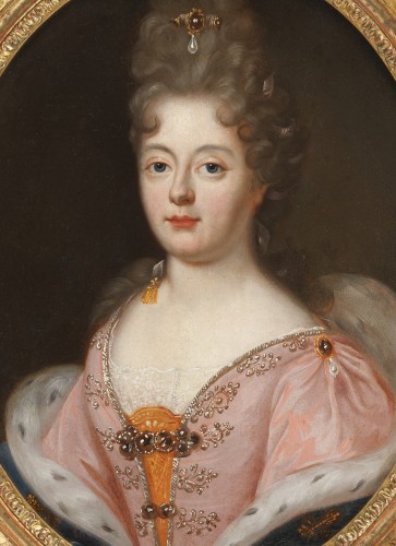 Portrait de princesse – école française du XVIIe siècle - Tableaux et dessins Style 
