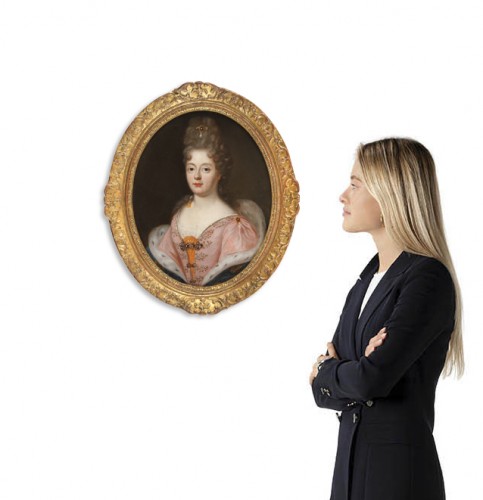 Tableaux et dessins Tableaux XVIIe siècle - Portrait de princesse – école française du XVIIe siècle