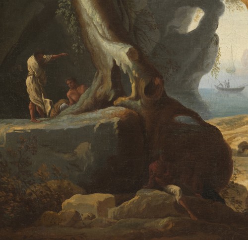 Pêcheurs à l’abri des falaises – Claude Joseph Vernet (1714 – 1789) - Galerie Thierry Matranga