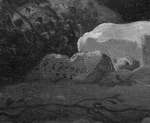 Antiquités - Pêcheurs à l’abri des falaises – Claude Joseph Vernet (1714 – 1789)