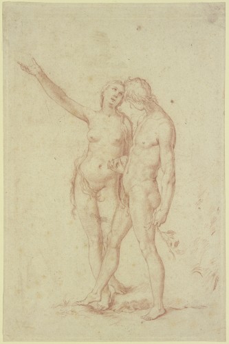 Tableaux et dessins Tableaux XVIIe siècle - Adam et Eve dans les jardins d’Eden – École néerlandaise du XVIIe siècle, entourage d’Abraham Bloemaert.