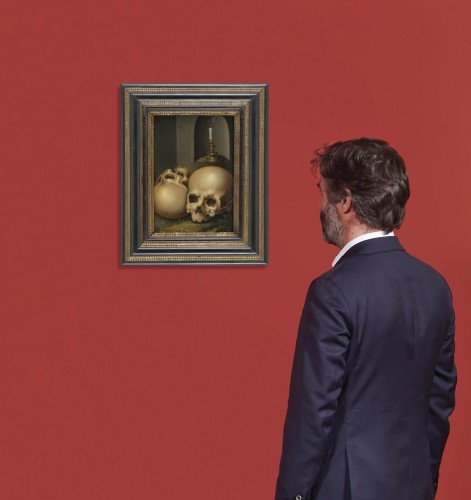 Tableaux et dessins Tableaux XVIIe siècle - Vanité aux crânes et à la chandelle – Ecole flamande du XVIIe siècle