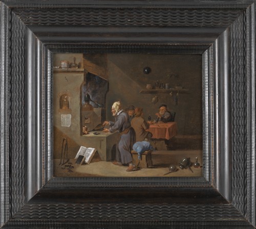 L’alchimiste dans son cabinet – Thomas van Apshoven (1622 – 1664) - Tableaux et dessins Style 