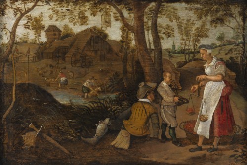 Allégorie de l’été – Ecole flamande du XVIIe siècle - Tableaux et dessins Style 