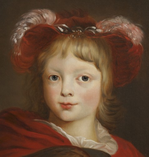 Tableaux et dessins Tableaux XVIIe siècle - Jeune prince au faucon. Ecole néerlandaise du XVIIe siècle