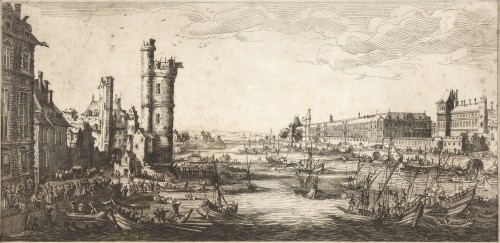 Vue du Louvre, Jacques Callot (Nancy, 1592 – 1635)