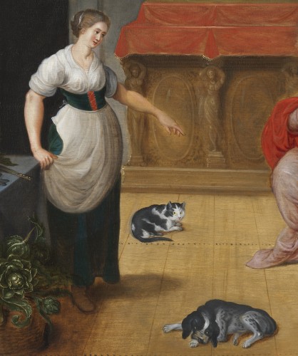 Jésus chez Marthe et Marie - Frans II Francken (1581–1642) et atelier - Galerie Thierry Matranga