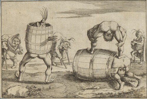 Scène satirique, attribuée à Giuseppe Maria Mitelli (1634–1718)