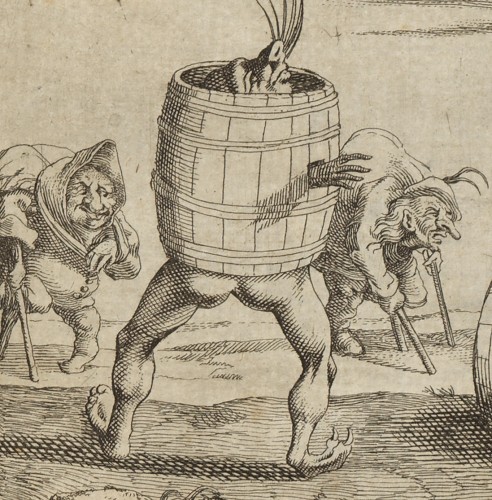 Scène satirique, attribuée à Giuseppe Maria Mitelli (1634–1718) - Galerie Thierry Matranga