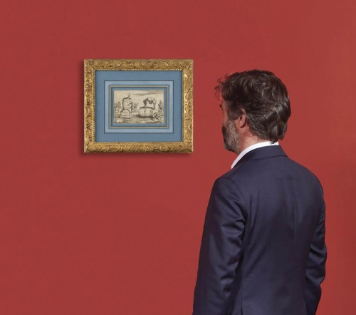 XVIIe siècle - Scène satirique, attribuée à Giuseppe Maria Mitelli (1634–1718)