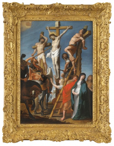 La Crucifixion ou « le Coup de lance », école lorraine du 17e siècle