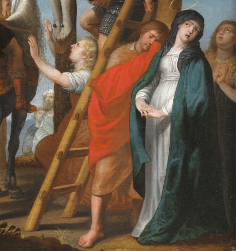 La Crucifixion ou « le Coup de lance », école lorraine du 17e siècle - Louis XIII