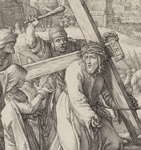 Engravings & Prints  - Christ Carrying the Cross – Hendrick Goltzius (1558–1617)