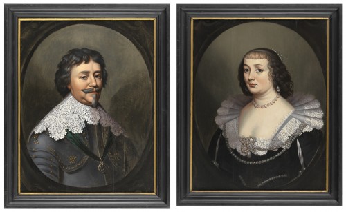 Frédéric-Henri de Orange-Nassau et Amalia van Solms, école hollandaise du XVIIe siècle