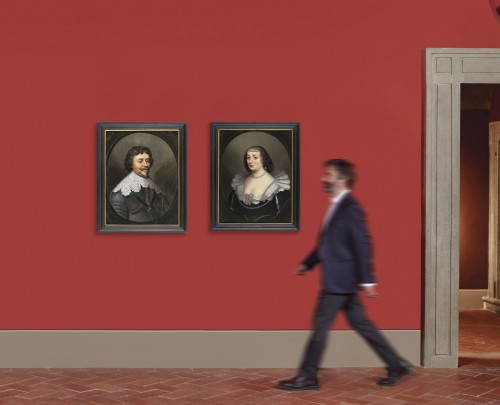Frédéric-Henri de Orange-Nassau et Amalia van Solms, école hollandaise du XVIIe siècle - 