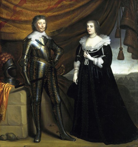  - Frédéric-Henri de Orange-Nassau et Amalia van Solms, école hollandaise du XVIIe siècle