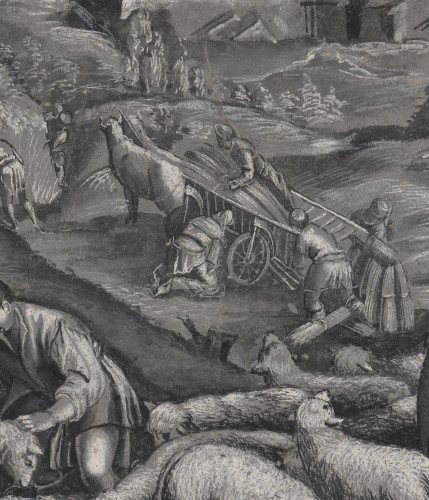 XVIIIe siècle - Allégorie de l’été – Ecole française du 18e siècle d’après Bassano