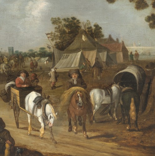 XVIIe siècle - Le Camp militaire - Hendrick de Meijer (c. 1620 - avant 1690)