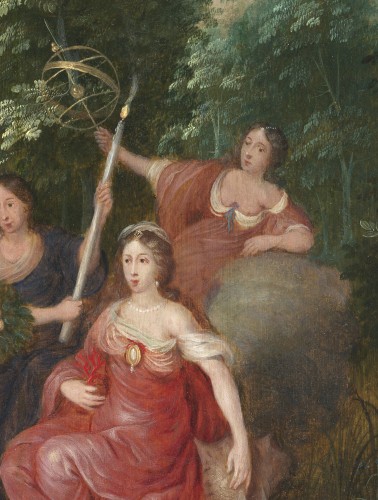 XVIIe siècle - Allégorie des Quatre Eléments, École anversoise début du XVIIe siècle