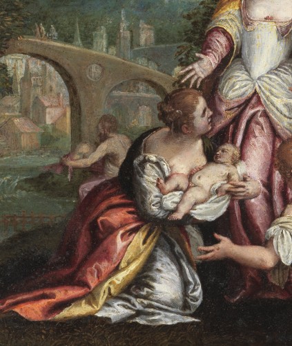 Moïse sauvé des eaux, attribué à Hans Rottenhammer (1564 – 1625) - Galerie Thierry Matranga