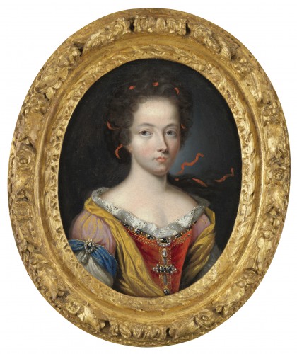 Portrait de jeune princesse, école française vers 1680, entourage de Pierre Mignard (1612 – 1695)