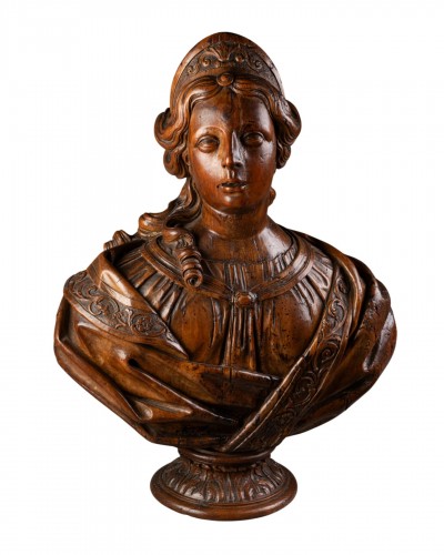 Buste de femme à la tiar, époque Louis XIV