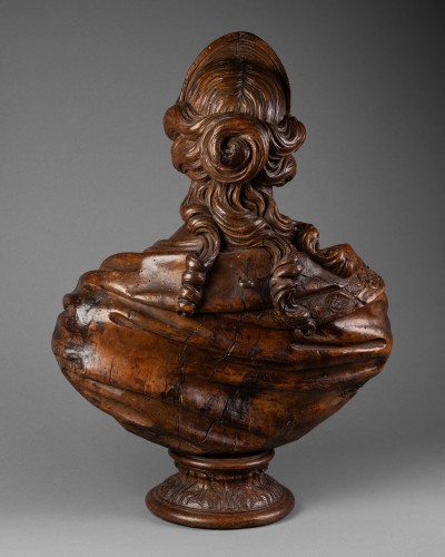 Buste de femme à la tiar, époque Louis XIV - Galerie Thierry Matranga