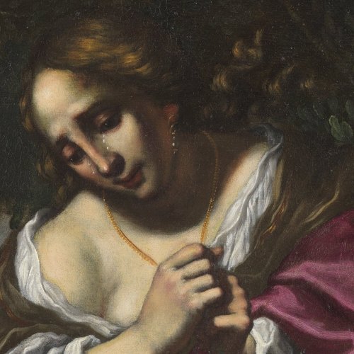Paintings & Drawings  - &quot;angelic treating medor&quot; attributed to felice ficherelli (il riposo)